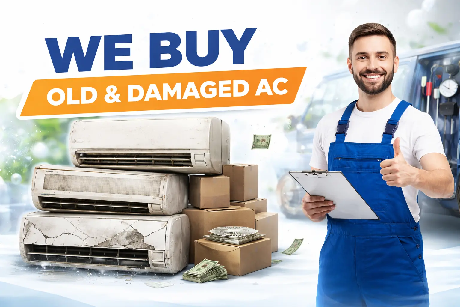 Sell old AC in Doha Qatar - AC scrap service